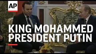 King Mohammed meets President Putin [upl. by Yrehcaz]