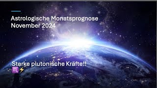 Monatsprognose November 2024 ✨💫quot Verborgenes kommt an die Oberflächequot astrologie horoskop [upl. by Wolfson44]