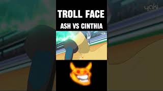 Ash Vs Cinthia  Ash Vs Cinthia Troll Face Edit  shorts pokemon amv anime viralvideo [upl. by Shlomo]