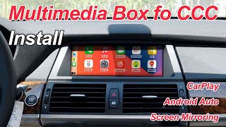 Install BMW E60 E61 E63 E64 E70 E71 E90 CCC CarPlay Android auto and mirrorlink Function [upl. by Pejsach]