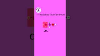 Condensed Structural Formula❤️  YouTube shorts chemistry education chemtherapy [upl. by Linden69]