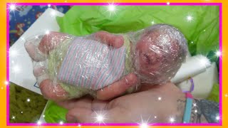 Silicone Baby Dolls Box Opening LIVE BIRTH of SILICONE BABY TOY DOLL [upl. by Niamart]