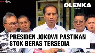 Presiden Jokowi Pastikan Stok Beras Tersedia jokowi beras beraslangka stokberas pangan [upl. by Acirtap441]