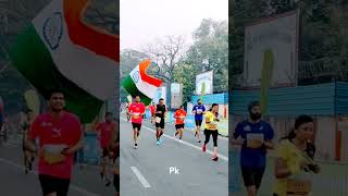 Delhi marathon race JLN Stadium 40 delhi athletics delhihalfmarathon longdistancerace race [upl. by Notgnilliw]