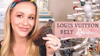 LOUIS VUITTON BELT REVIEW  WEAR amp TEAR  HOW TO STYLE [upl. by Oirretno]