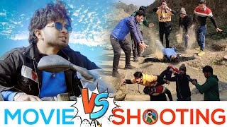 MOVIE VS SHOOTING  Comedy  Sahin Kushal  Expectation vs Reality [upl. by Dnomzed301]