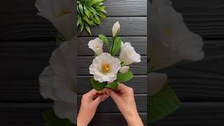 How to Make Lisianthus Crepe Paper Flower Decoration Ideas [upl. by Thynne]