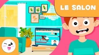 LE SALON  Objets de la maison  Vocabulaire pour les enfants [upl. by Nilats]