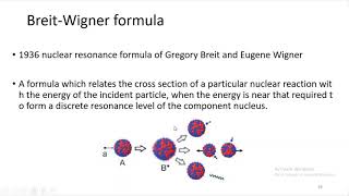 BreitWigner formula Nuclear PhysicsII Part 1 [upl. by Yrellam]