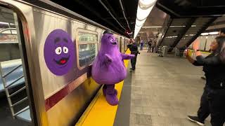 Grimace Rides the 7 Train [upl. by Anivad459]