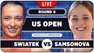 SWIATEK vs SAMSONSOVA • US Open 2024 • LIVE Tennis Play by Play Stream [upl. by Udella]