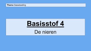 Havo 5  Gaswisseling en uitscheiding  Basisstof 4 De nieren [upl. by Thevenot363]