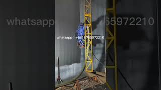 faster blaster movable vertical shot blasting machine for large storge tank vertical shot blaster [upl. by Bil]