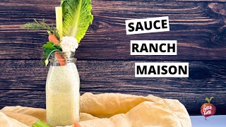 SAUCE RANCH MAISON au jalapeno vinaigrette  En 2 minutes [upl. by Aitenev159]