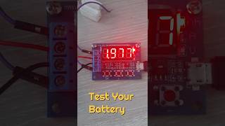 18650 battery capacity testing iot battery batterycapacity diy shorts [upl. by Phiona]