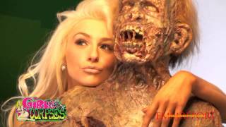 Courtney Stodden at Girls and Corpses Magazine cover shoot BehindTheScreams Part 1 [upl. by Leehar]