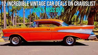 Craigslist Classic Car Treasures for Sale by Owner 12 Amazing Finds Under 30k [upl. by Eibbob]