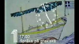 TV1klocka före Språka på grekiska 1981 [upl. by Aihsetan]