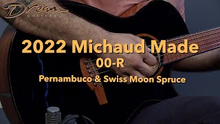 Dream Guitars  2022 Michaud Made 00R Pernambuco amp Swiss Moon Spruce guitardemo acousticguitars [upl. by Nydroj763]