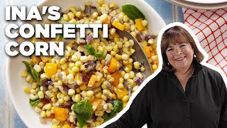 Ina Gartens 5Star Confetti Corn  Barefoot Contessa  Food Network [upl. by Peoples]