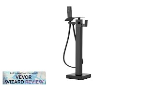 VEVOR Freestanding Bathtub Faucet Floor Mount Freestanding Tub Filler Shower Mixer Taps Review [upl. by Harvison]