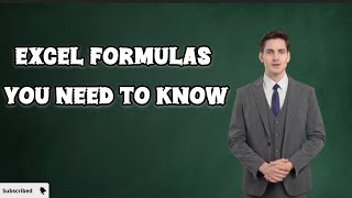 5 Excel Formulas That Will Make Your Life Easier [upl. by Delly587]