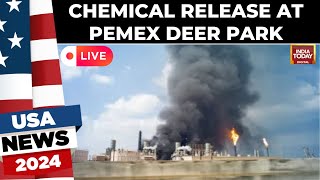 Live Coverage Chemical Release at Pemex Deer Park Plant Texas  US News  India Today Live [upl. by Einnij]