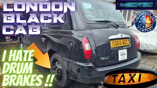 London Black Cab Rear Brake Shoe Replacement  I HATE BRAKE DRUMS [upl. by Ahsinak619]