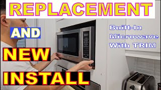 How To Replace And Install Built In Microwave With Trim Kit [upl. by Parsifal]