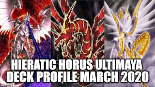 HIERATIC ULTIMAYA HORUS BLACK FLAME DRAGON DECK PROFILE MARCH 2020 YUGIOH [upl. by Afira783]