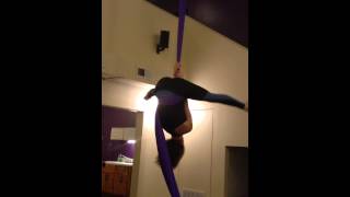 Aerial Silks Windmill Practice [upl. by Klara]