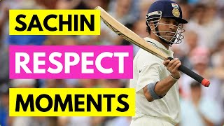 Most respectful moments of Sachin Tendulkar [upl. by Jeffie]