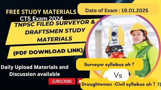 TNPSC CTS Examination ITI Level 202Syllabus AnalysisSurveyor exam 2025Draughtsman civil exam 2025 [upl. by Sama834]