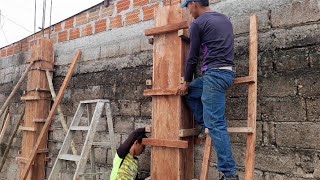 como armar un encofrado para columnas de 20 ×30 paso a paso y facil instalacion💪 [upl. by Cianca]