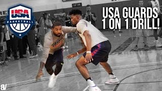 USA Basketball 1 on 1 Kyrie Jimmy DLo amp More Go AT IT Team USA Guards Go Head To Head [upl. by Arretak176]