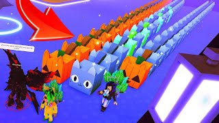 Full Team of HUGE PUMPKIN CAT PETS in Pet Simulator X [upl. by Auohp574]