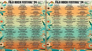 新着 FUJI ROCK FESTIVAL ’24、最終ラインナップ＆タイムテーブルを発表 [upl. by Derrej]