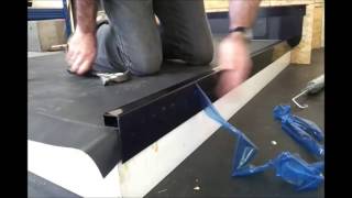 How to Fit a Flat Roof Kerb Edge Finish [upl. by Far74]