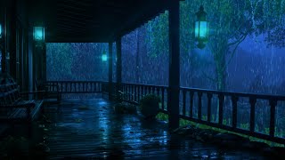 Heavy Rain in the forest and Thunderstorm sounds for Sleep [upl. by Resneps973]