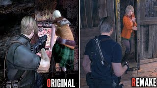 quotAshley Hidequot Comparison in Both RESIDENT EVIL 4 Games 20052023 [upl. by Amocat]