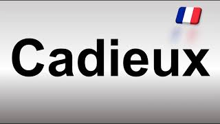 How to Pronounce Cadieux [upl. by Agler]