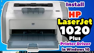 How to Download amp Install HP LaserJet 1020 Plus Printer Driver in Windows 10  Hindi [upl. by Iddet]