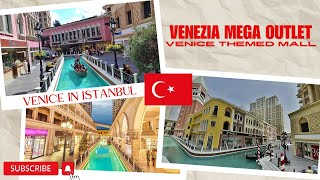 WE WENT TO VENICE THEMED MALL IN ISTANBUL  VENEZIA MEGA OUTLET MALL [upl. by Nannarb]