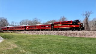 Mass Coastals new engine 2014 debuts on the Cape Cod Central  492023 [upl. by Ahsataj830]