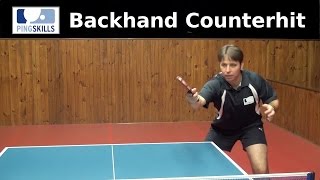 Backhand Counterhit  Table Tennis  PingSkills [upl. by Lucrece39]