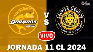 DORADOS DE SINALOA vs LEONES NEGROS UdeG 🔴 EN VIVO 🔴  Jornada 11  CL 2024  Liga Expansión MX [upl. by Ahser]