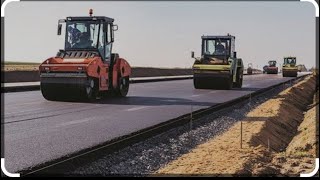 Road construction in Ghana 🇬🇭 4 line road project by OSWEL COMPANY [upl. by Assiron]