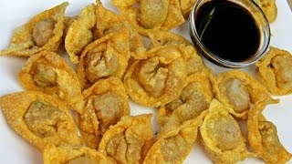 Shrimp Wontons Recipe  Tasty Tuesdays  CaribbeanPotcom [upl. by Basham]