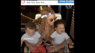 Beyonce partage un cliché de ses jumeaux [upl. by Ewen191]