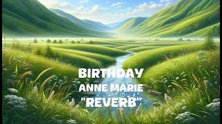 Anne Marie  BIRTHDAY Reverb Lyrics [upl. by Zorina]